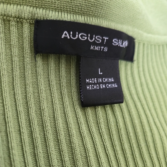 August Silk Green Ribbed Embellished Tank Top - Picture 2 of 9